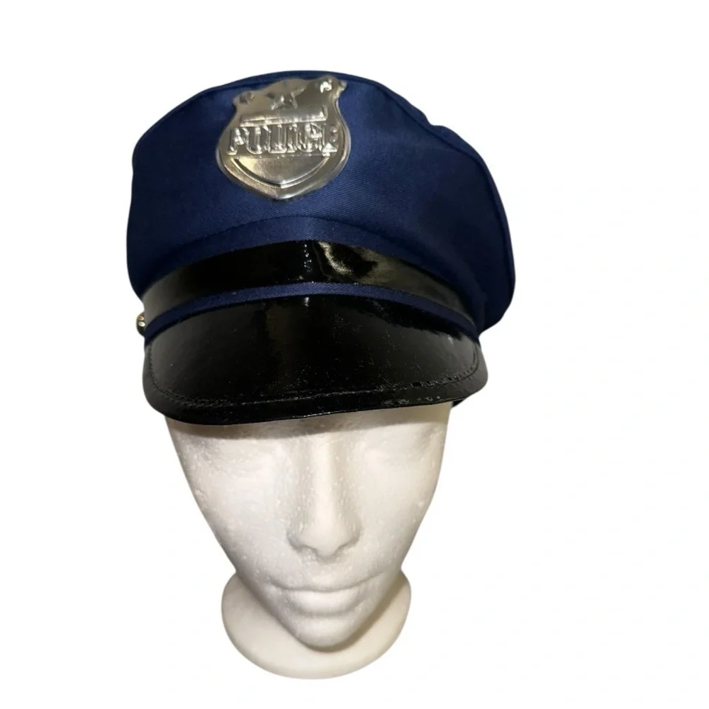 Costumes USA Adult Traditional Police Officer Hat in Dark Blue Unisex